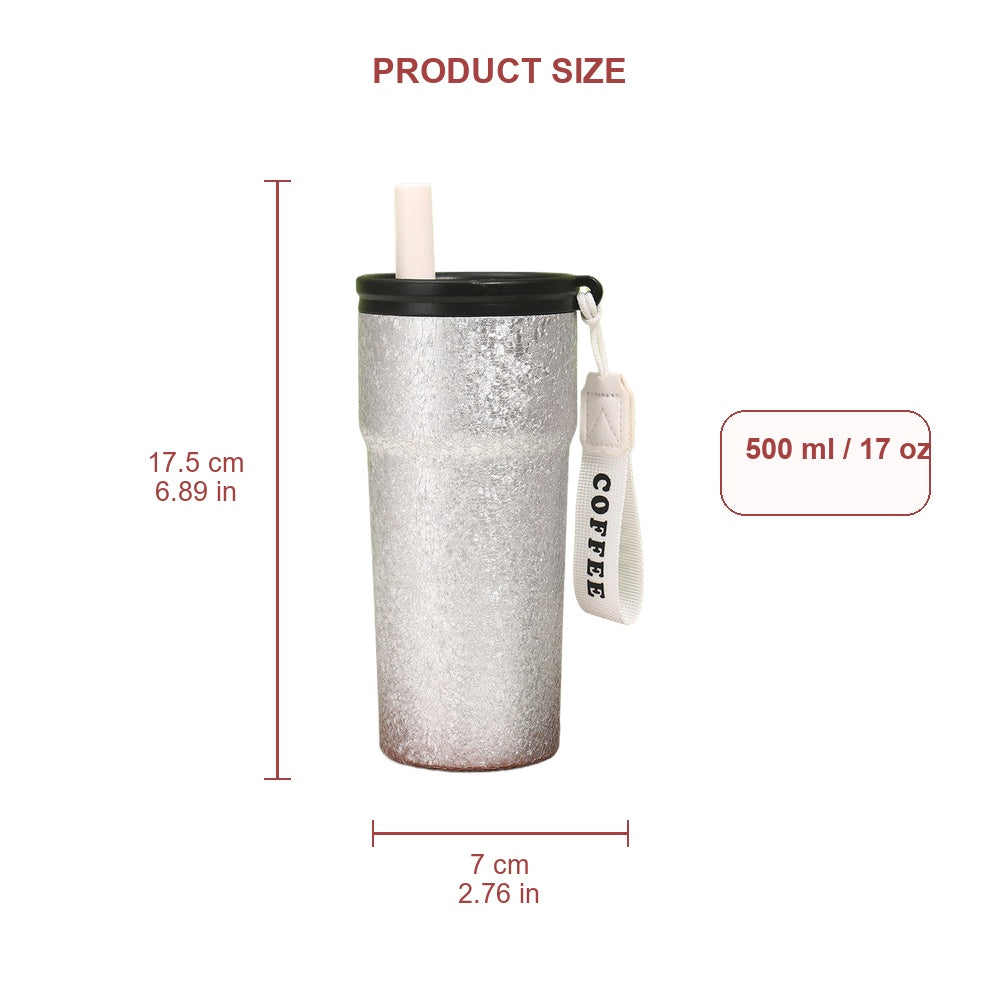 Wholesale Custom Logo 17oz Crackle Finish Vacuum Insulated Tumbler - Product Image 3