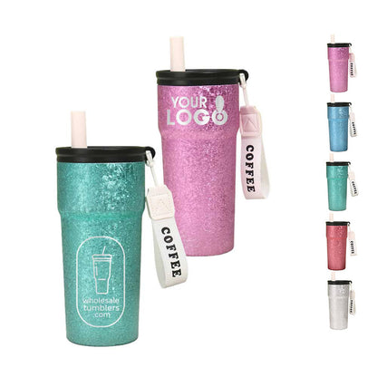 Wholesale Custom Logo 17oz Crackle Finish Vacuum Insulated Tumbler - Main View