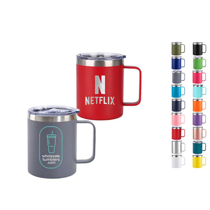 Wholesale Custom Logo 12oz Stainless Steel insulated Coffee Mug - Main View