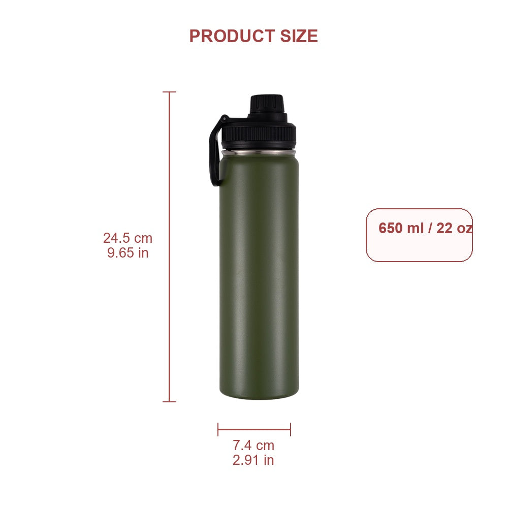 Wholesale Custom Logo 22oz Stainless Steel Sports Bottle - Product Image 6