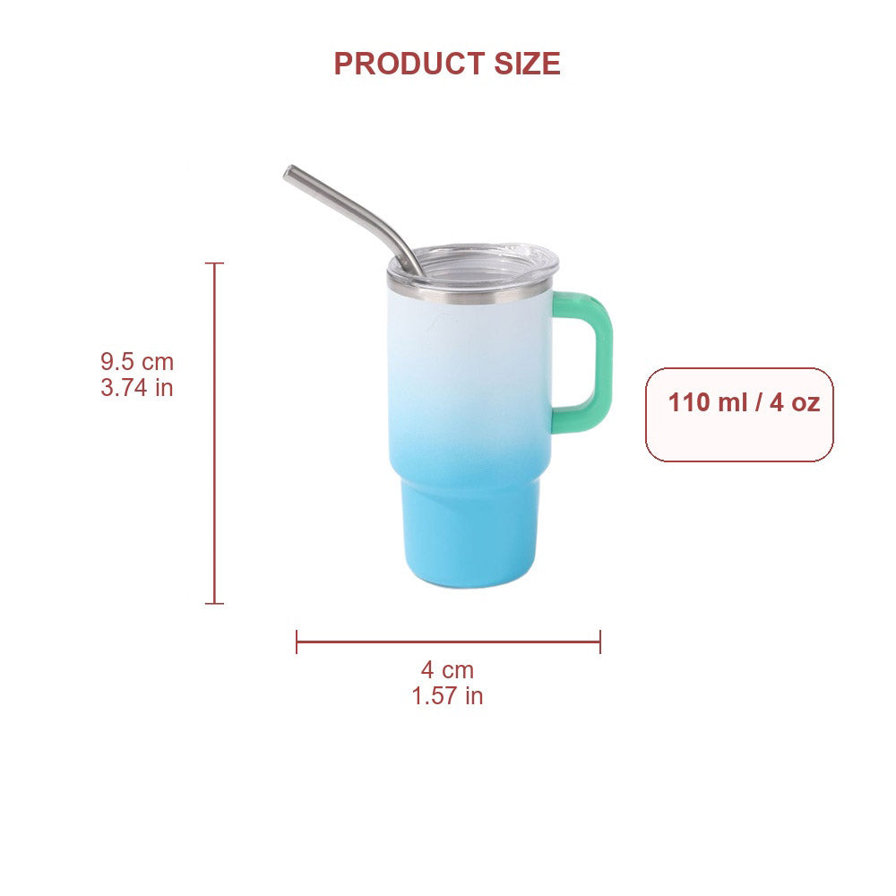 Wholesale Custom Logo 4oz Gradient Mini Handle Insulated Tumbler - Product Image 9