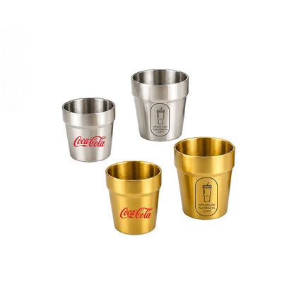 Wholesale Custom Logo  6oz 10oz Stackable Stainless Steel Tumbler - Main View