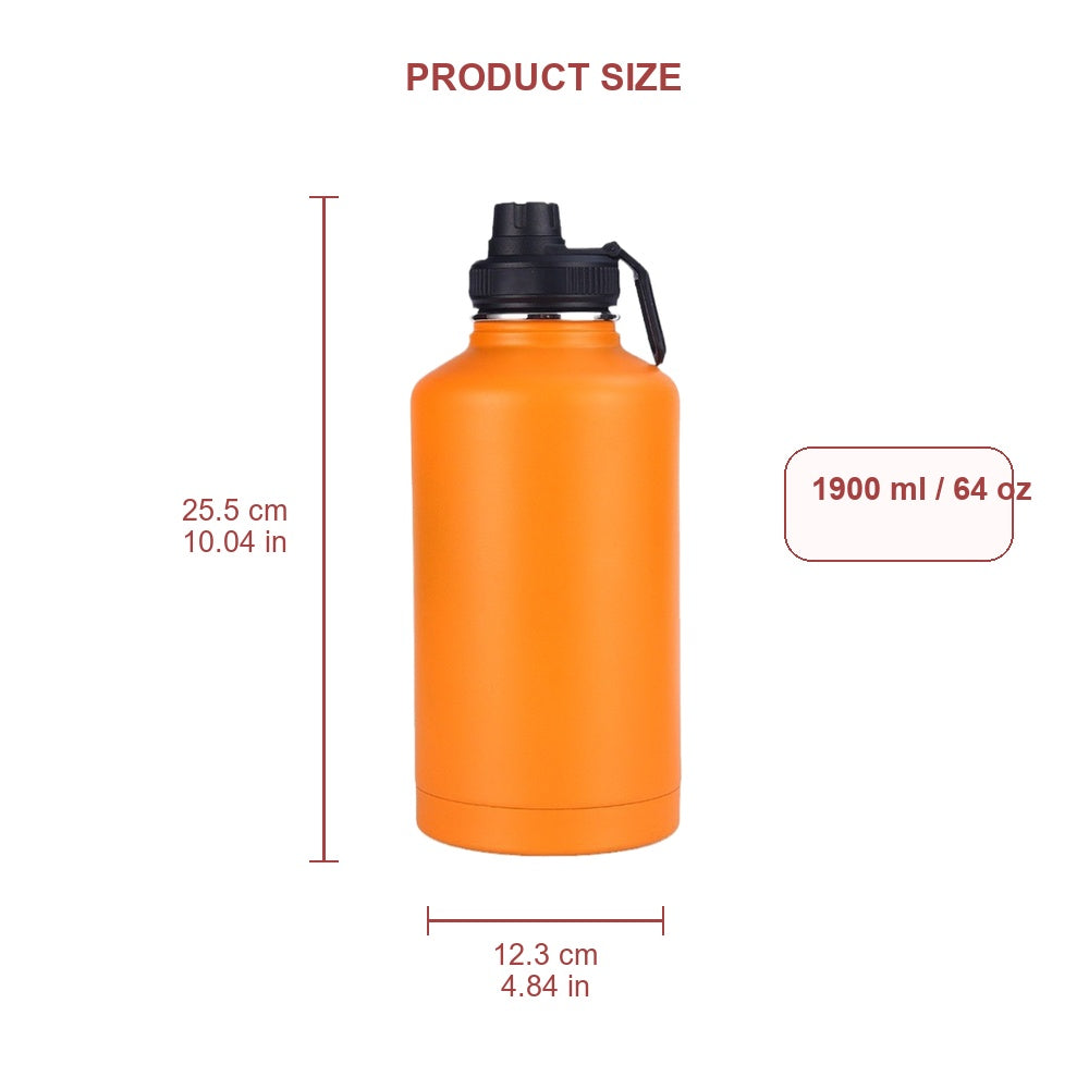 Wholesale Custom Logo 64oz Large Stainless Steel Water Bottle - Product Image 6