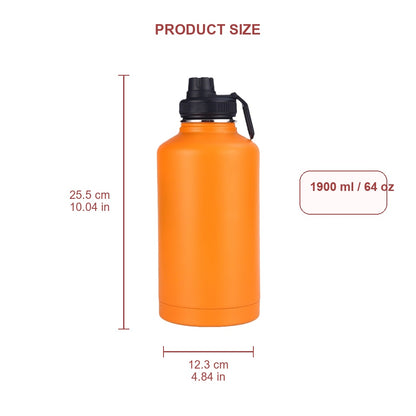 Wholesale Custom Logo 64oz Large Stainless Steel Water Bottle - Product Image 6