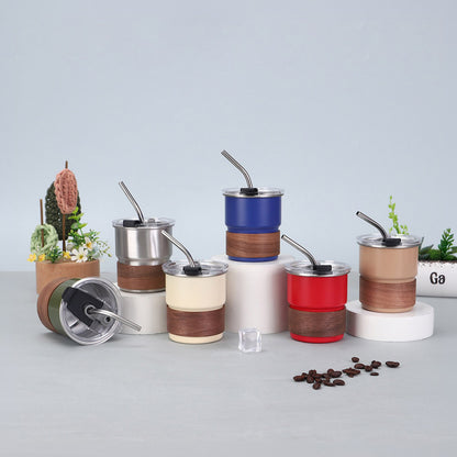 Wholesale Custom Logo 10oz Wood Sleeve Lowball Tumbler - Product Image 7