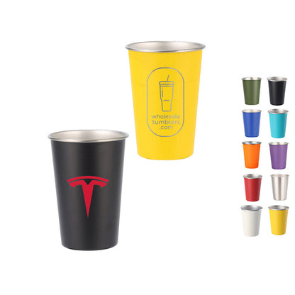 Wholesale Custom Logo 17oz Stainless Steel Reusable Party Cup - Main View