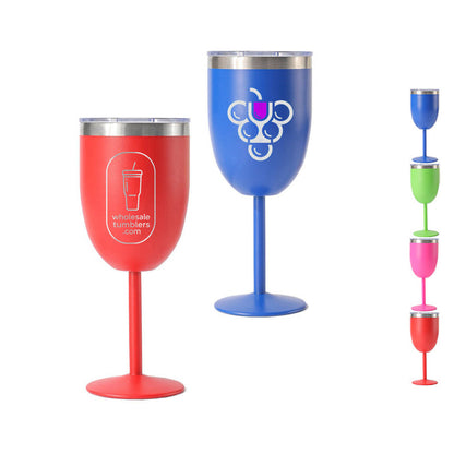 Wholesale Custom Logo 12oz Stainless Steel Wine Tumbler - Main View