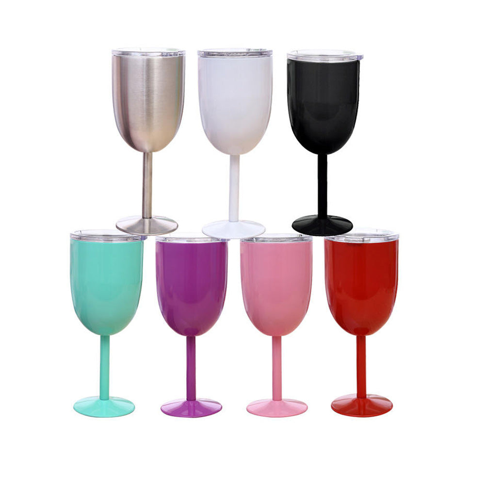 Wholesale Custom Logo 10oz Stainless Steel Wine Tumbler - Product Image 3