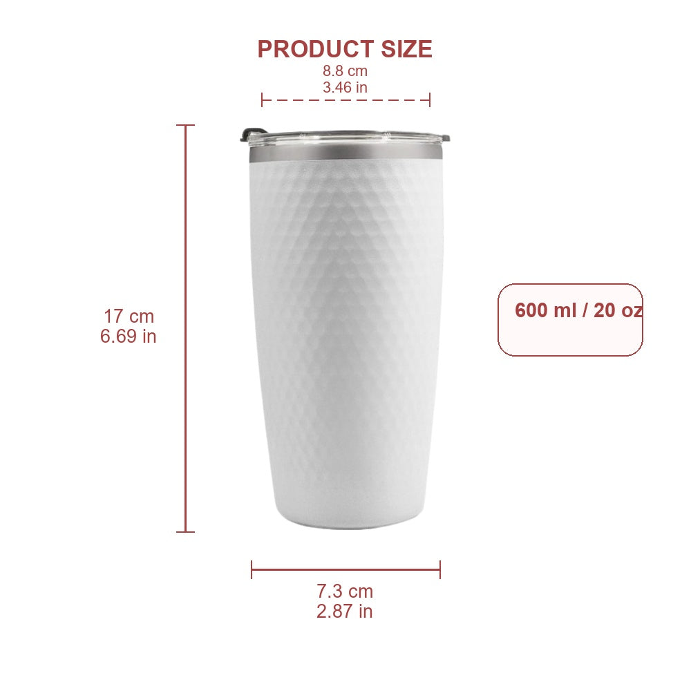Wholesale Custom Logo 20oz Golf Ball Textured Tumbler - Product Image 6