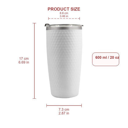 Wholesale Custom Logo 20oz Golf Ball Textured Tumbler - Product Image 6