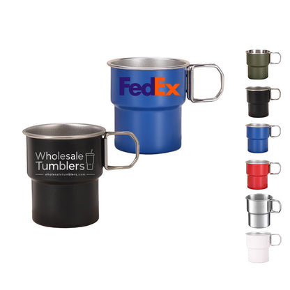 Wholesale Custom Logo 10oz Stainless Steel Camping Mug - Main View