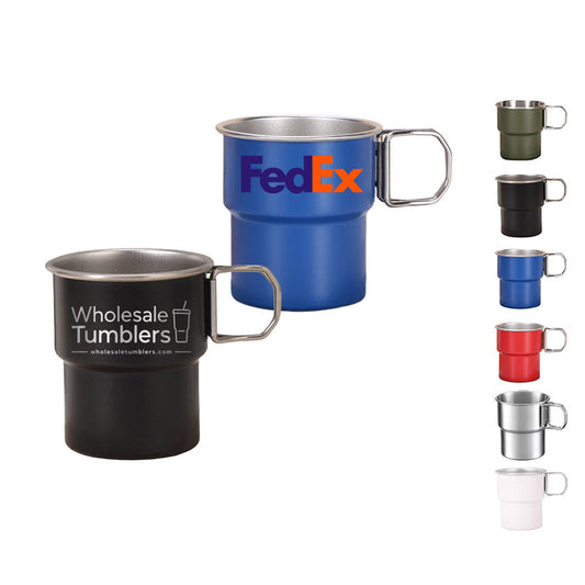 Wholesale Custom Logo 10oz Stainless Steel Camping Mug - Main View