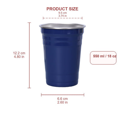 Wholesale Custom Logo 18oz Stainless Steel Party Cup - Product Image 3
