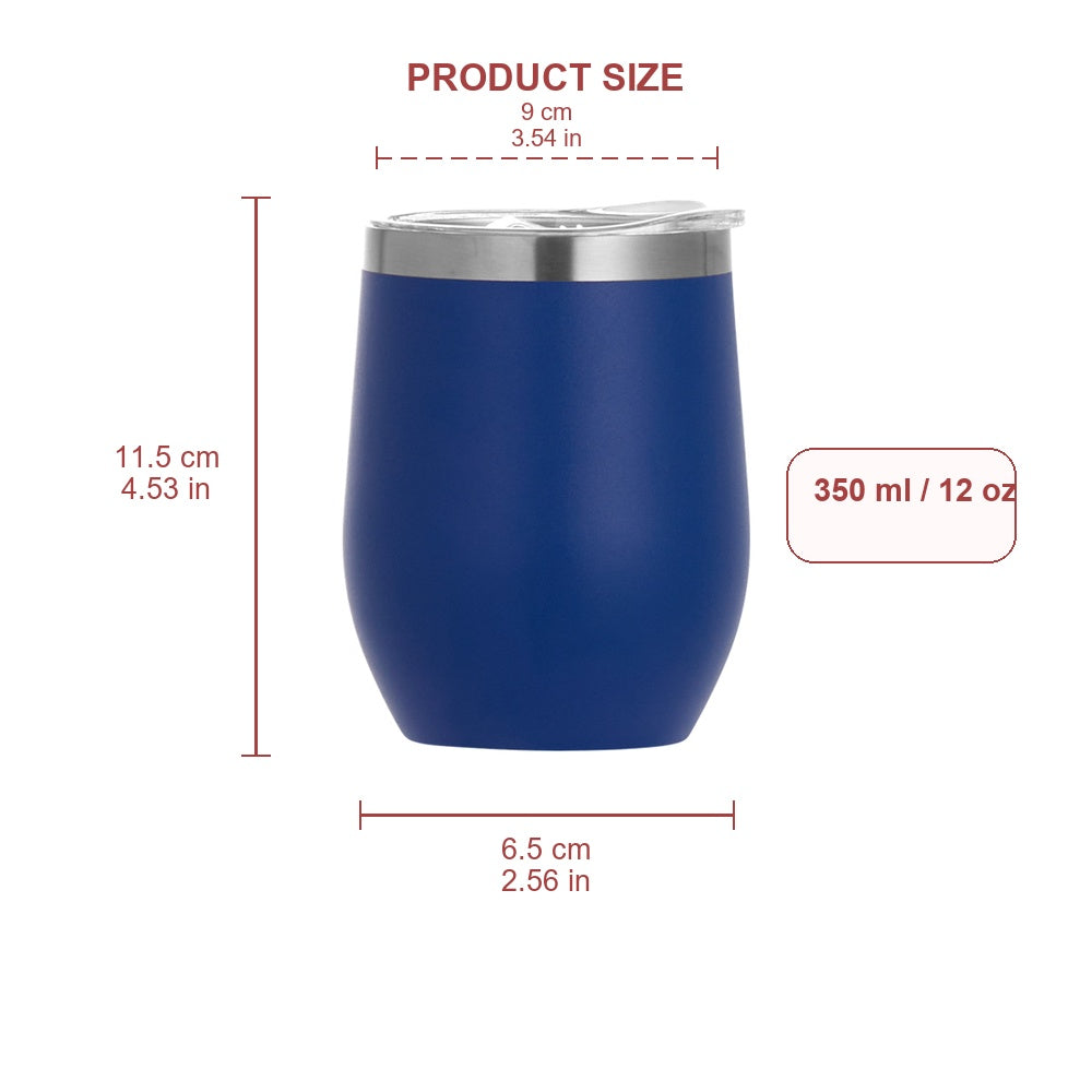 Wholesale Custom Logo 12oz Stemless Wine Tumbler - Product Image 6