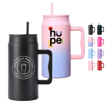 Wholesale Custom Logo 50oz Tumbler with Handle and Straw - Product Image 7