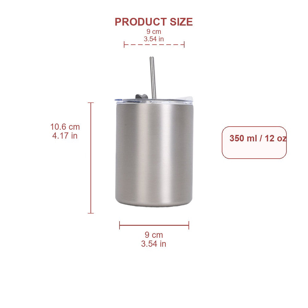 Wholesale Custom Logo 12oz Stainless Steel Straw Tumbler - Product Image 6