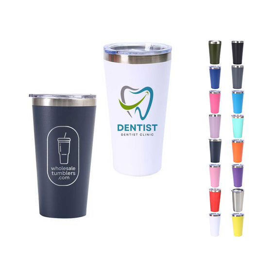 Wholesale Custom Logo 16oz Stainless Steel Pint Tumbler - Main View