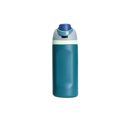 Wholesale Custom Logo 16oz Dual-Drink Vacuum Sports Bottle - Teal
