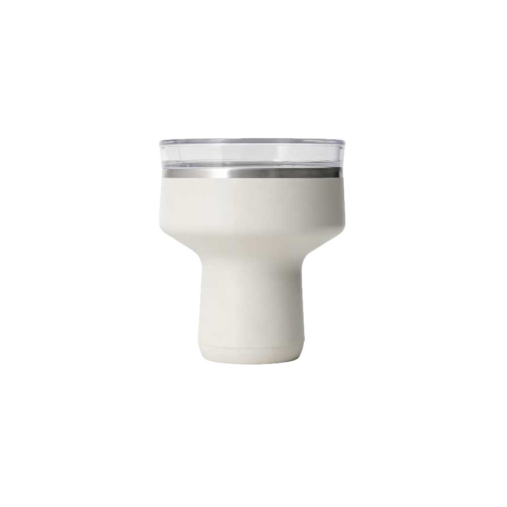 Wholesale Custom Logo 16oz Insulated Wine Tumbler Goblet Shape - Color - WHITE