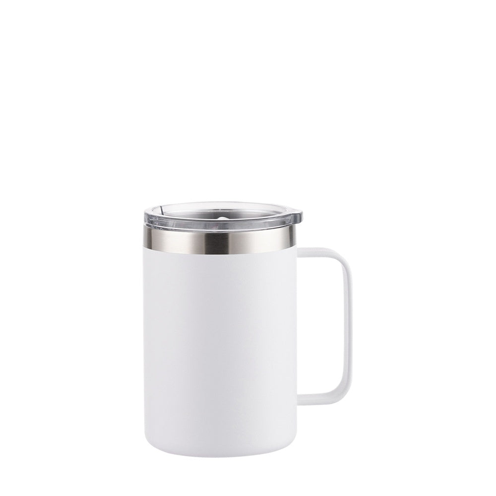 Wholesale Custom Logo 16oz Stainless Steel Insulated Coffee Mug - WHITE