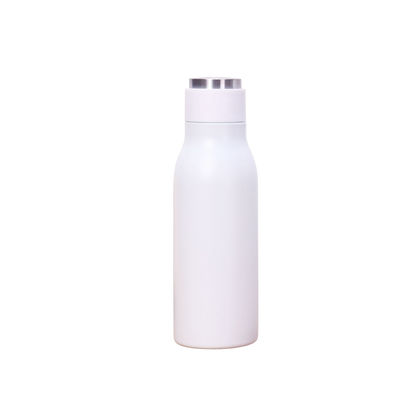 Wholesale Custom Logo 17oz Narrow Mouth Insulated Bottle - White