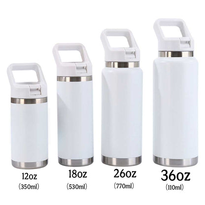 Wholesale Custom Logo 12-36oz Flip-Top Water Bottle - White