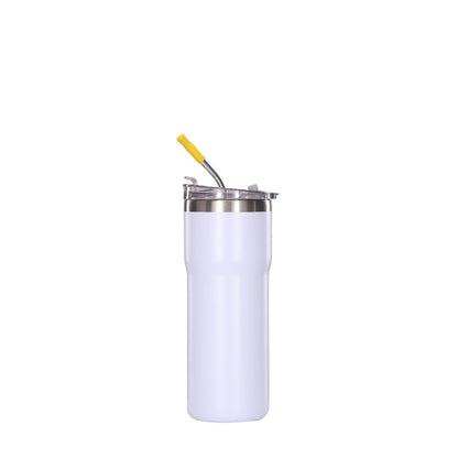 Wholesale Custom Logo 20oz Skinny Stainless Steel Tumbler - White