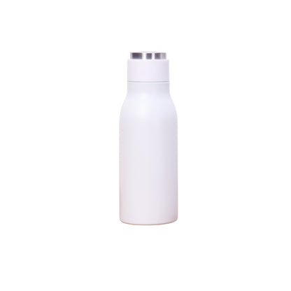 Wholesale Custom Logo 12oz Narrow Mouth Insulated Bottle - White