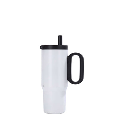 Wholesale Custom Logo 25oz Stainless Steel Handle Tumbler - White