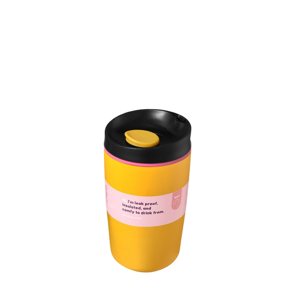 Wholesale Custom Logo 12oz Insulated Coffee Tumbler - YELLOW