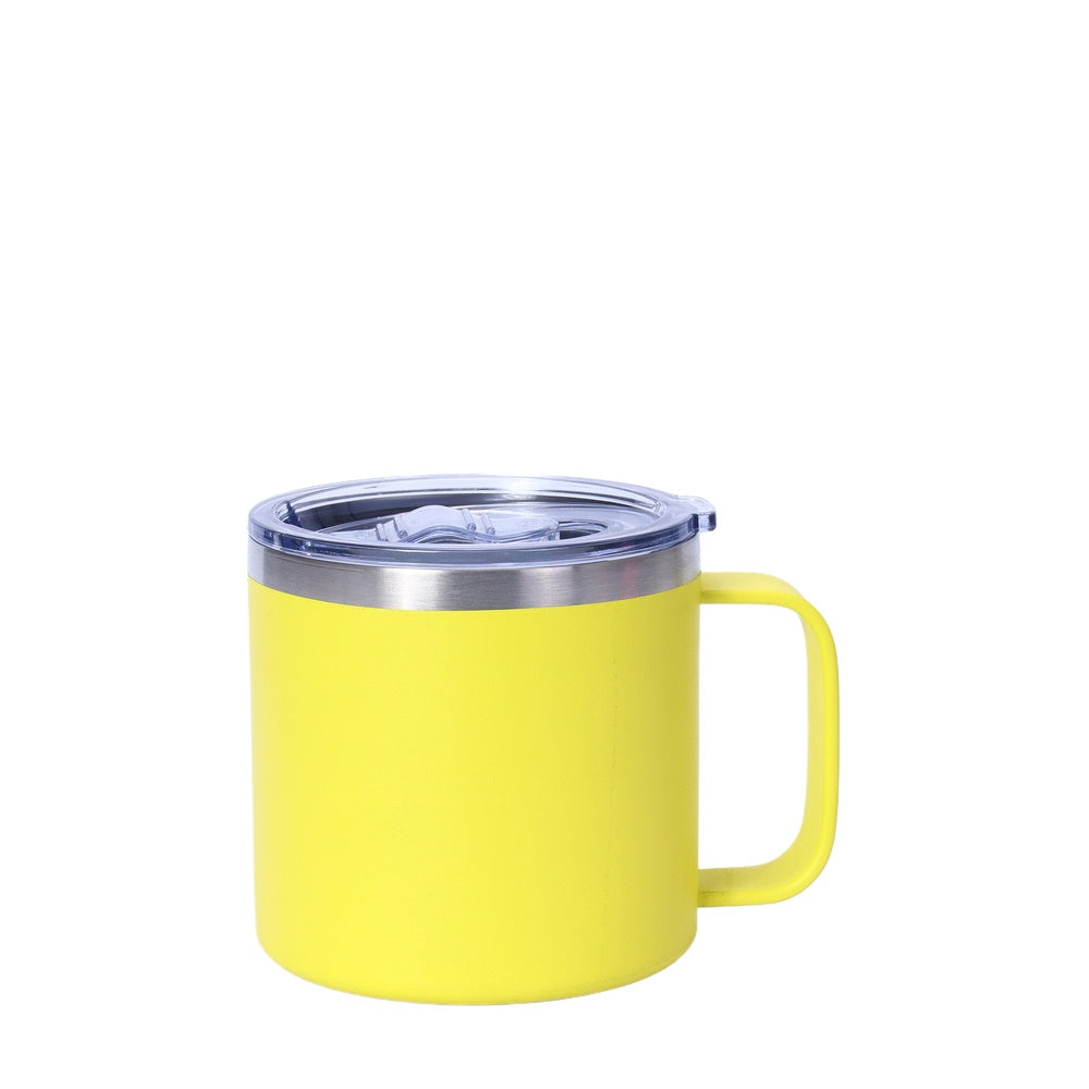 Wholesale Custom Logo 14oz Stainless Steel Insulated Coffee Mug - Yellow