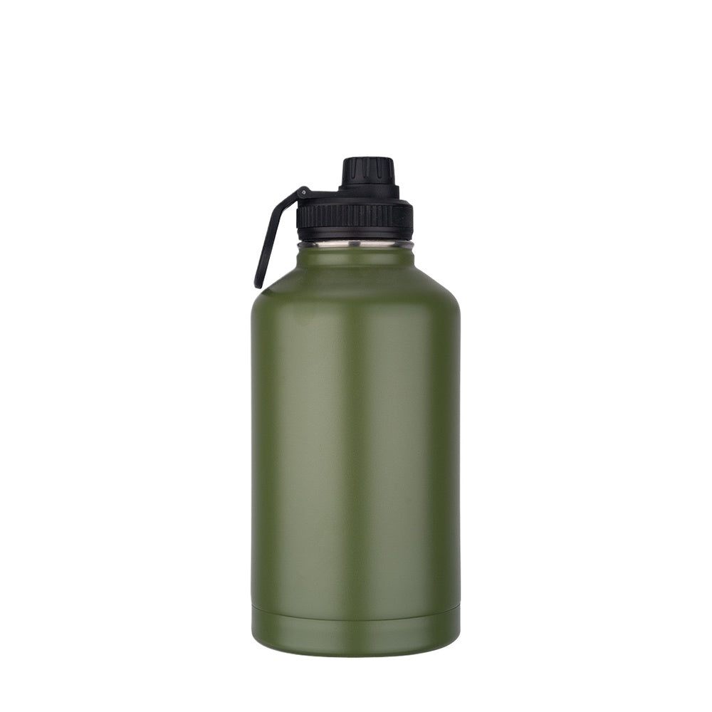 Wholesale Custom Logo 64oz Large Stainless Steel Water Bottle - army green