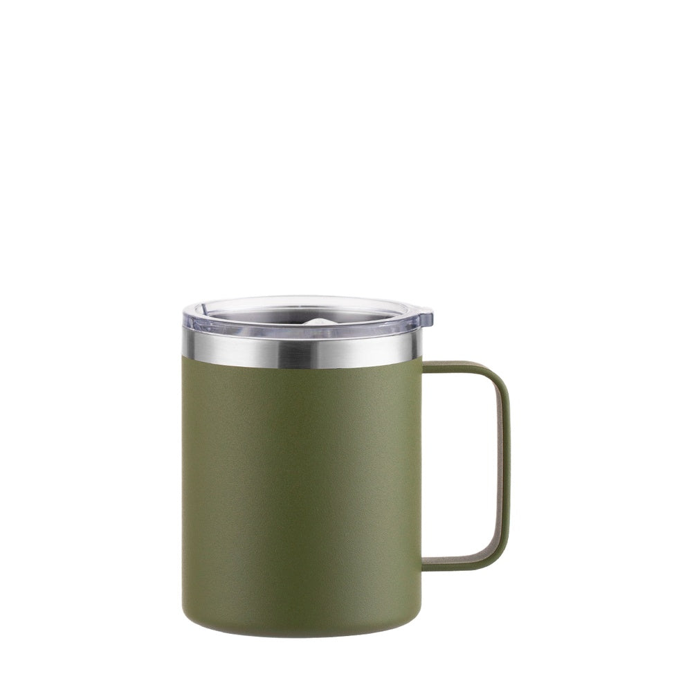 Wholesale Custom Logo 12oz Stainless Steel insulated Coffee Mug - army green