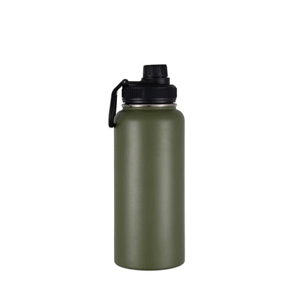 Wholesale Custom Logo 32oz Stainless Steel Sports Bottle - army green
