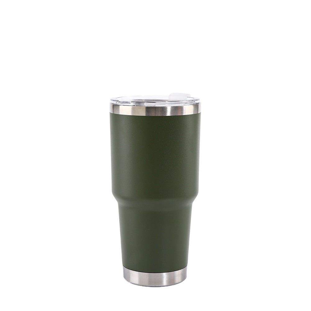 Wholesale Custom Logo 30oz Stainless Steel Travel Tumbler - army green