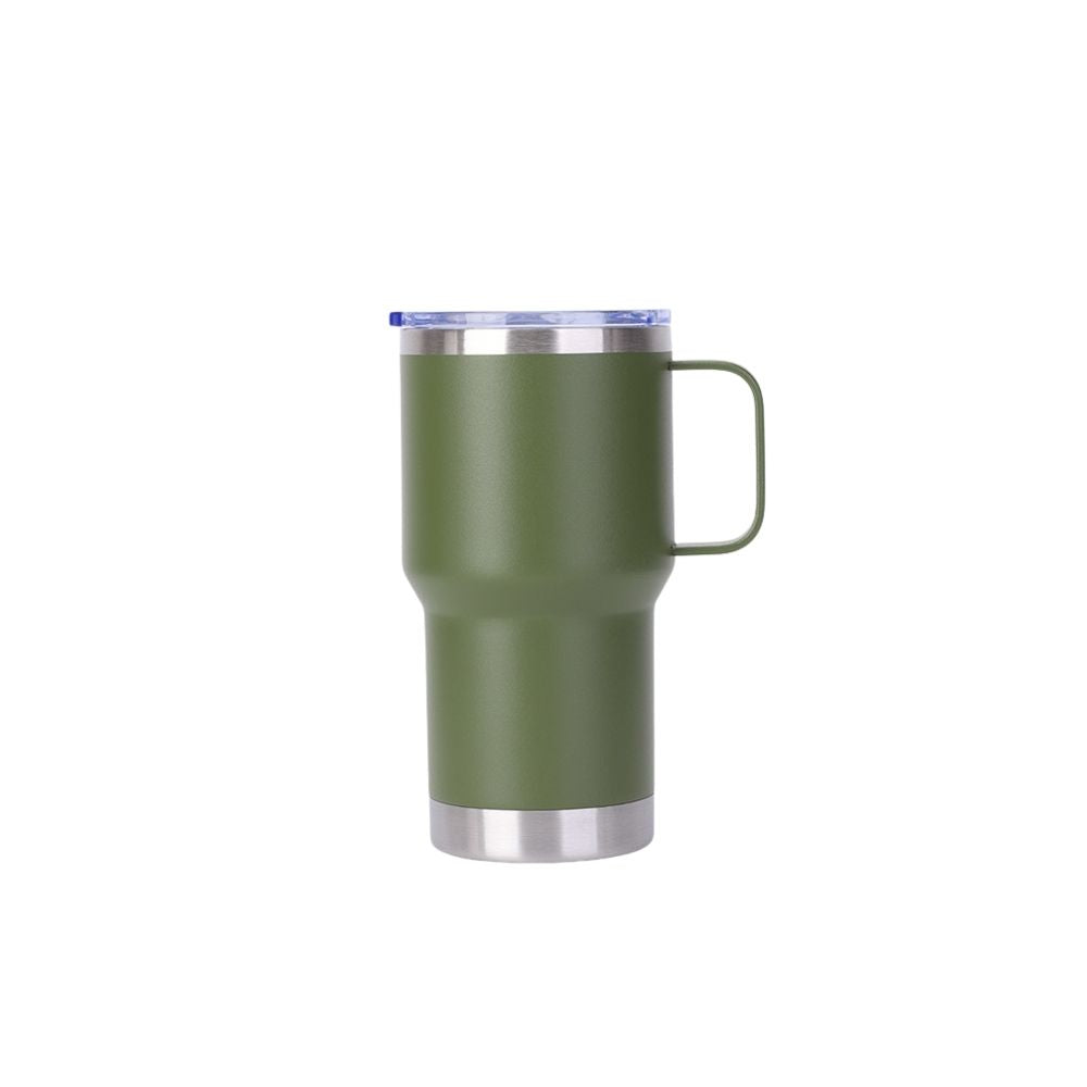 Wholesale Custom Logo 20oz Handle Insulated Travel Mug - army green