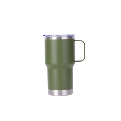 Wholesale Custom Logo 20oz Handle Insulated Travel Mug - army green