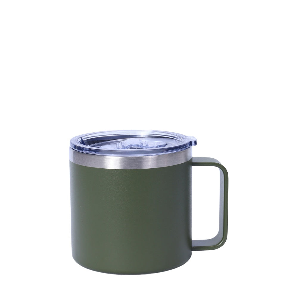Wholesale Custom Logo 14oz Stainless Steel Insulated Coffee Mug - army green