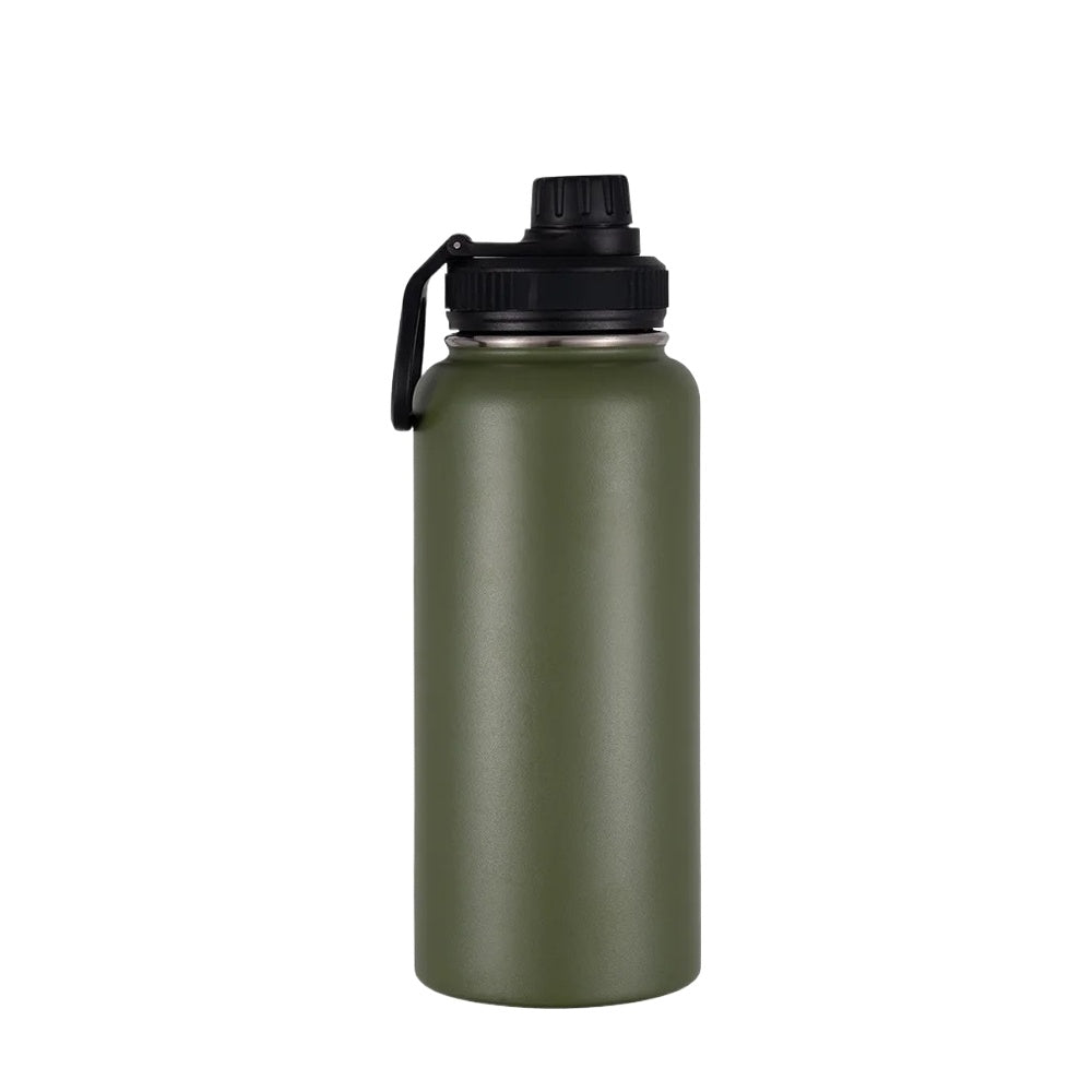 Wholesale Custom Logo 40oz Stainless Steel Water Bottle - army green