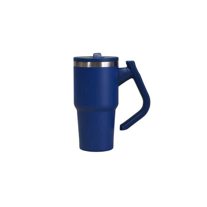 Wholesale Custom Logo 20oz Handled Travel Tumbler with Rotating Handle - Color - bLUE