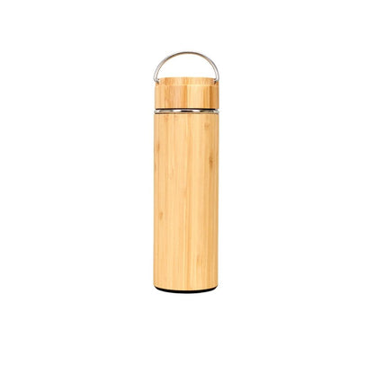 Wholesale Custom Logo 17oz Bamboo Insulated Water Bottle - bamboo