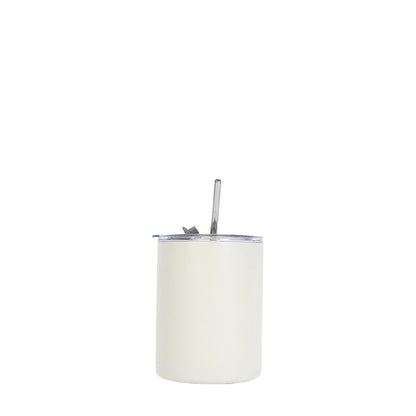 Wholesale Custom Logo 12oz Stainless Steel Straw Tumbler - beige