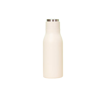 Wholesale Custom Logo 12oz Narrow Mouth Insulated Bottle - beige