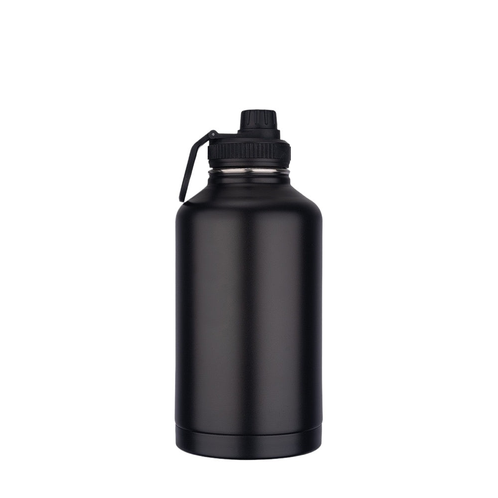 Wholesale Custom Logo 64oz Large Stainless Steel Water Bottle - black