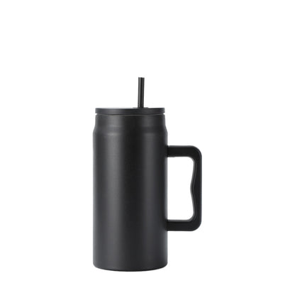 Wholesale Custom Logo 50oz Tumbler with Handle and Straw - black