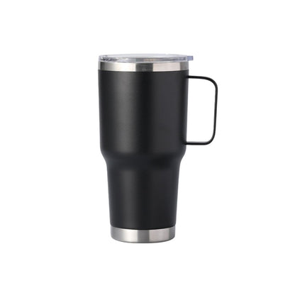 Wholesale Custom Logo 30oz Handle Insulated Travel Mug - black