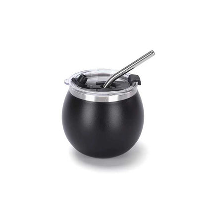 Wholesale Custom Logo 6oz Mini Insulated Tumbler Straw Lid - black