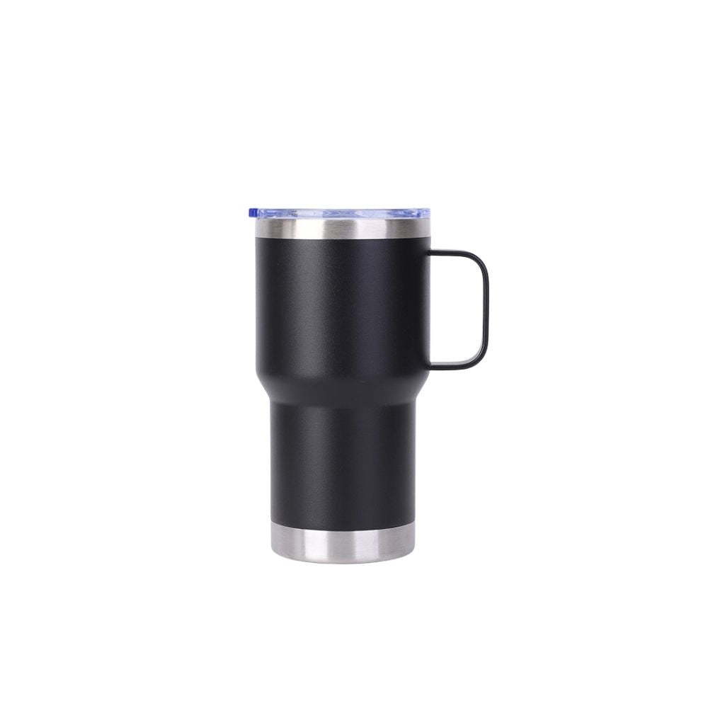 Wholesale Custom Logo 20oz Handle Insulated Travel Mug - black