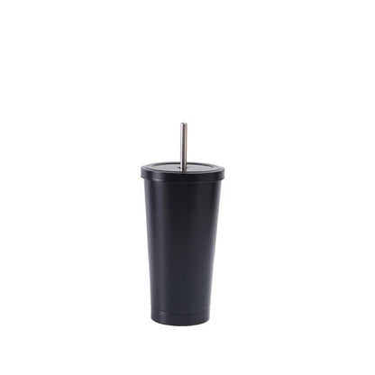 Wholesale Custom Logo 17oz Stainless Steel Straw Tumbler - black