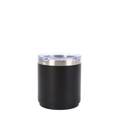 Wholesale Custom Logo 10oz Stainless Steel Lowball Tumbler - black